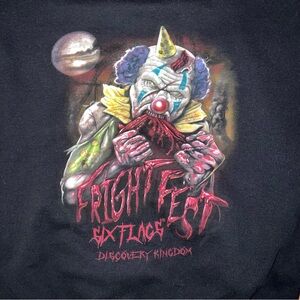 Black Six Flags Fright Fest Hoodie